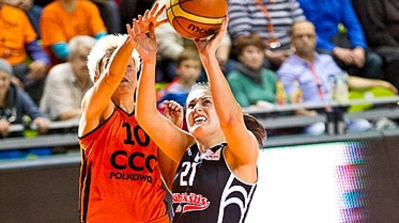 Ieva Krastiņa un "Kibirkštis": pirmā uzvara Eirolīgā
Foto: www.fibaeurope.com