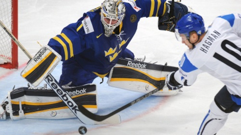 Niklass Hagmans neizšķirtu panāca trīs minūtes līdz pamatlaika beigām
Foto: AFP/Scanpix