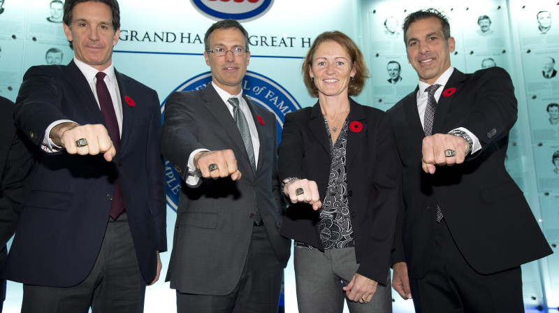 Brendans Šenehans, Skots Nīdermaijers, Džeraldīne Hīnija, Kriss Čelioss 
Foto: AP / Scanpix