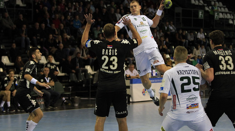 Dainis Krištopāns arī EHF kausa izcīņas grupu turnīrā būs viens no tiem, kam pretinieku veltīs lielāko uzmanību.
Foto: SEHA
