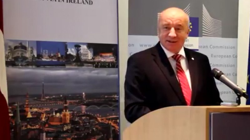 Latvijas Futbola federācijas vadītājs Jānis Mežeckis
Foto: no Imanta Mieža video