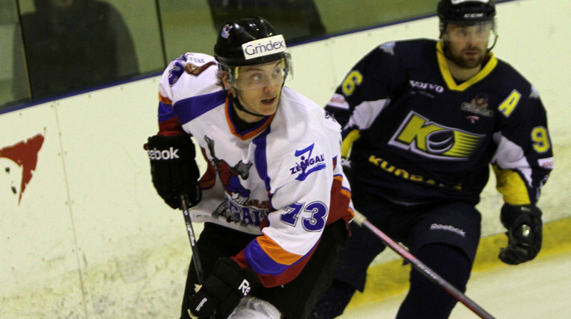 "Zemgale/LLU" uzvaras vārtu autors Miks Komuls (# 73)
Foto: Ritvars Raits