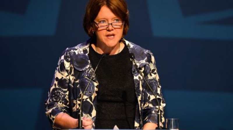 Lielbritānijas Kultūras, mediju un sporta ministrijas sekretāre Marija Millera satraukta par notiekošo sportā
Foto:AFP/Scanpix