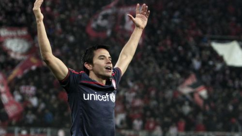 Divu vārtu autors Havjers Saviola
Foto:AP/Scanpix