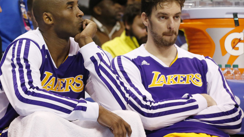 Kobe Braients un Pau Gazols
Foto: AP/Scanpix