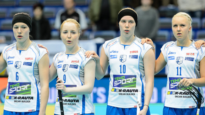 Somijas izlases florbolistes
Foto: Martins Flouseks