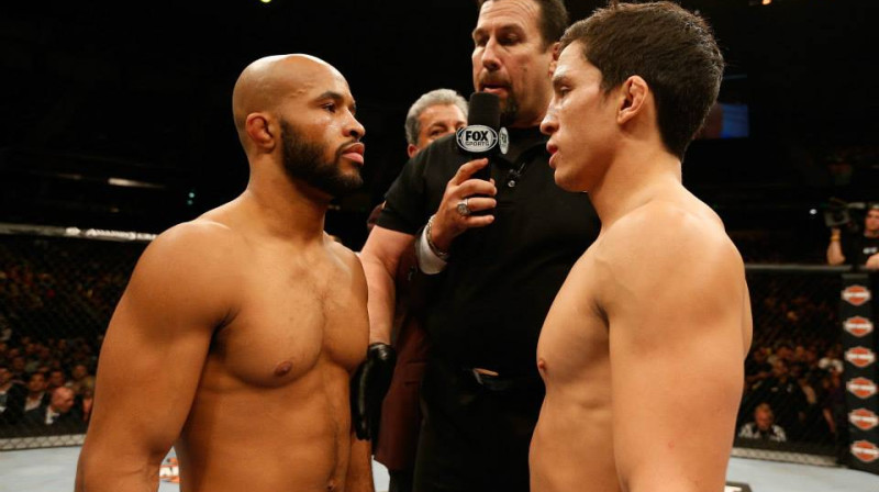 Demetrius Džonsons (no kreisās) un Džozefs Benavides
Foto: ufc.com
