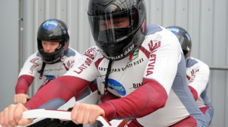 Uģis Žaļims (priekšplānā)
Foto: Romāns Kokšarovs, Sporta Avīze, f64