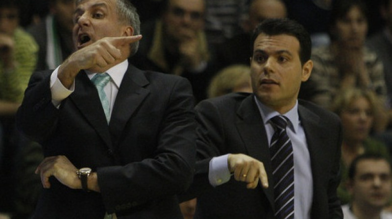 Dimitris Itudis un Žeļko Obradovičs
Foto: AP/Scanpix