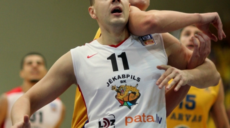 Jurijs Aleksejevs un BK "Jēkabpils" pret BK "Jelgava" trešdien Delfi.TV tiešraidē.
Foto: BK Jēkabpils