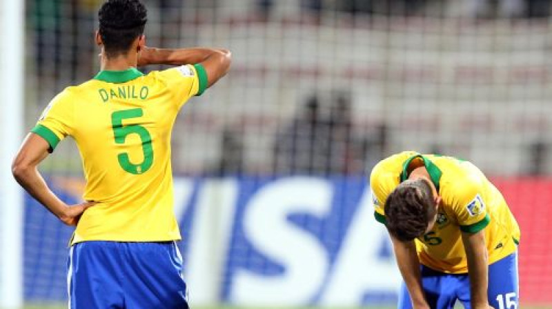Brazīlijas U-17 izlases spēlētāji
Foto:AFP/Scanpix