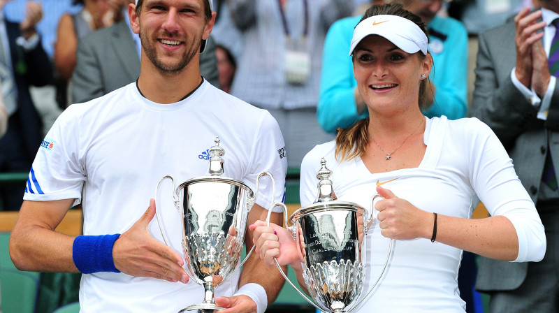 Jirgens un Iveta Melceri 2011. gadā uzvarēja Vimbldonas "mikstā"
Foto: AFP/Scanpix