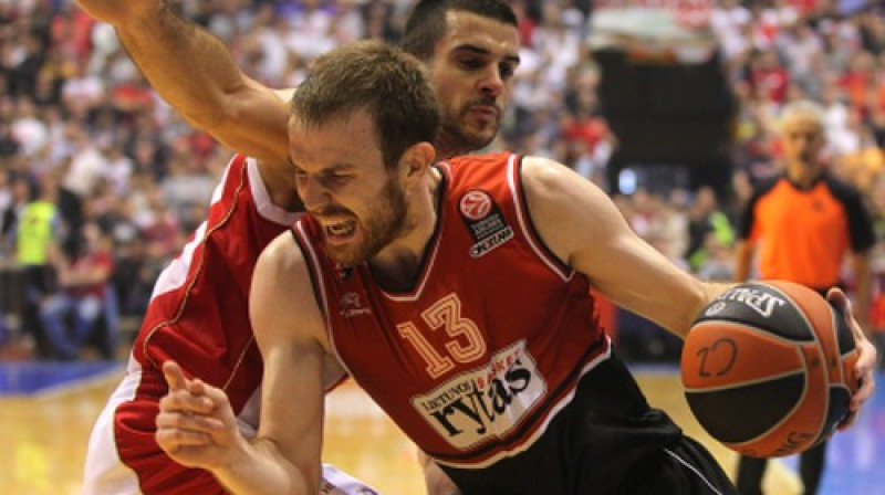 Martins Gecevičs pret Branko Laziču
Foto: AFP/Scanpix