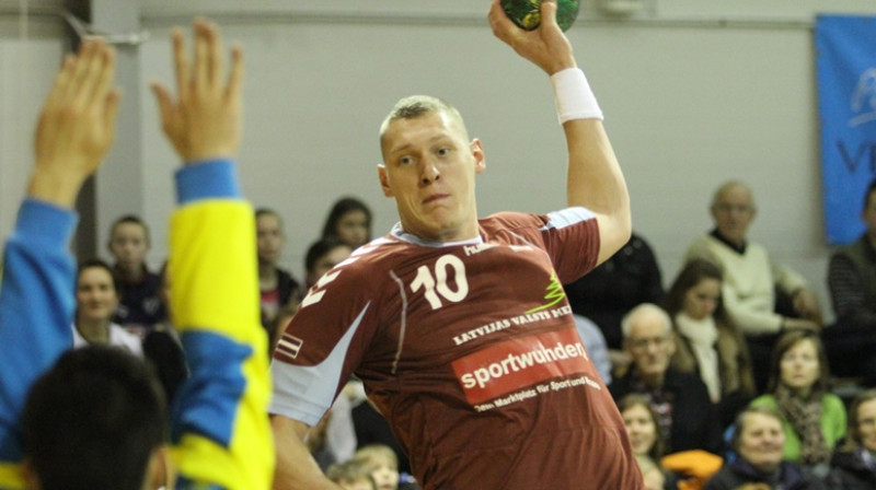 Dainis Krištopāns ikdienā spēlē Slovākijas čempionvienībā "Tatran Prešov"
Foto: Helmuts Tihanovs