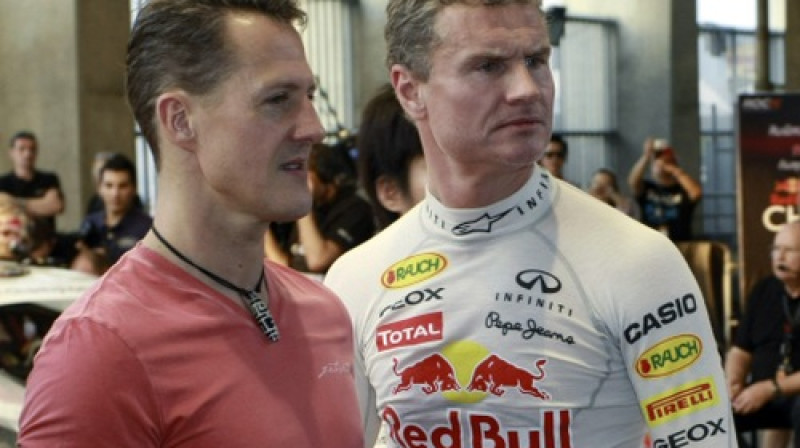 Mihaels Šūmahers un Deivids Kulthārds
Foto: AP/Scanpix