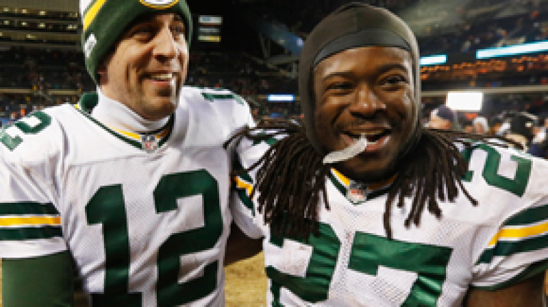 Ārons Rodžerss un Edijs Leisijs
Foto: AP/Scanpix