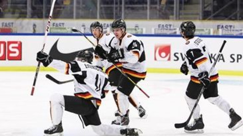 Vācijas U20 izlase turpinās cīņu par palikšanu elitē 
Foto: IIHF
