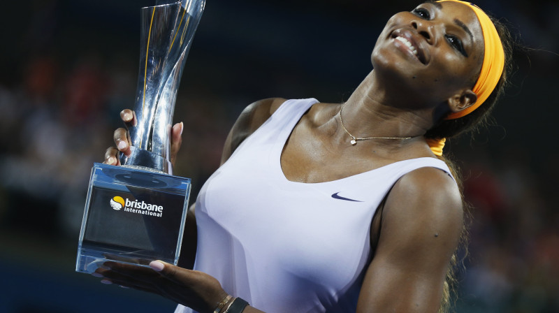 Serēna Viljamsa - divkārtējā Brisbenas čempione
Foto: Reuters/Scanpix