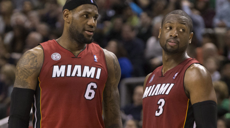 Lebrons Džeimss un Dveins Veids
Foto: AP/Scanpix