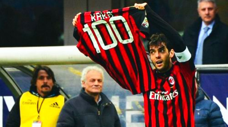 Kakā šodien pārsniedza 100 vārtu robežu "Milan" rindās
Foto: AFP/Scanpix