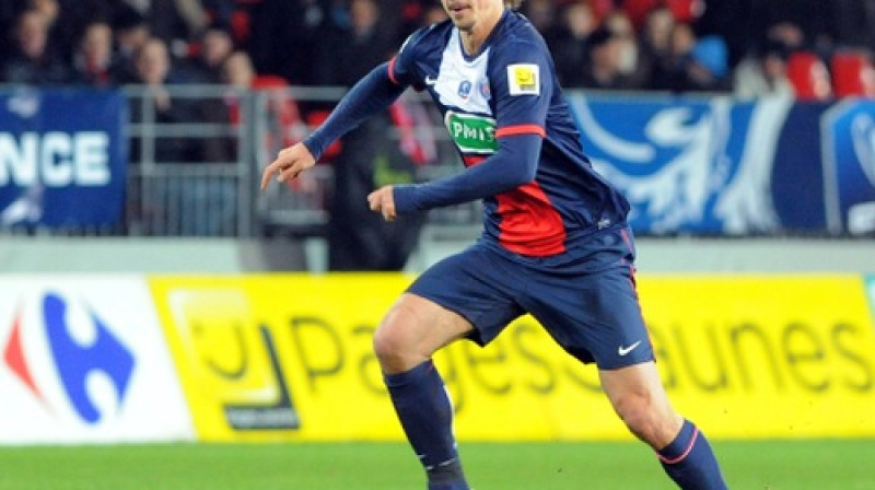 Zlatans Ibrahimovičs šajā klubu sezonā 25 spēlēs ir guvis 26 vārtus
Foto: AFP/Scanpix