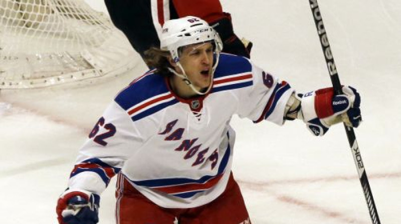 "Rangers" uzvaras vārtu autors Karls Hegelins
Foto:AP/Scanpix