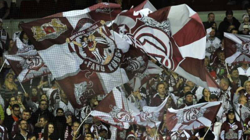 Rīgas "Dinamo" fani
Foto: Romāns Kokšarovs, Sporta Avīze, F64
