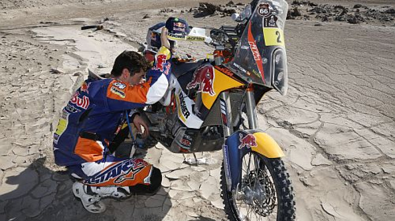 Marks Koma motocikla pārbaudes laikā
Foto: TT NYHETSBYRN/Scanpix