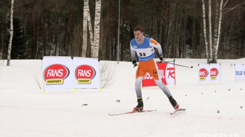 Arvis Liepiņš. Pasaules kausa posmos sprintā Arvim vēl nav izdevies iegūt zem 100 FIS punktiem. Varbūt šoreiz? Foto: Infoski.lv