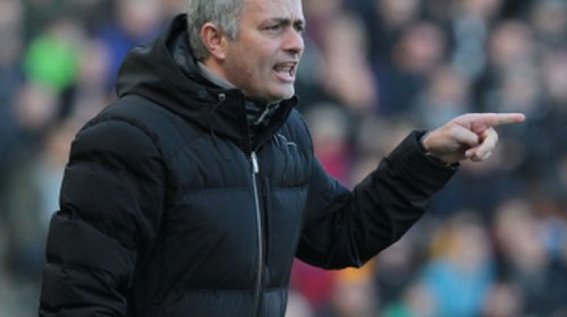Žuzē Mourinju centīsies 100. uzvaru Premjerlīgā izcīnīt pret "Manchester United"
Foto: AFP/Scanpix