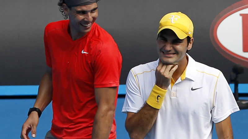 Rafaels Nadals un Rodžers Federers
Foto: Reuters/Scanpix