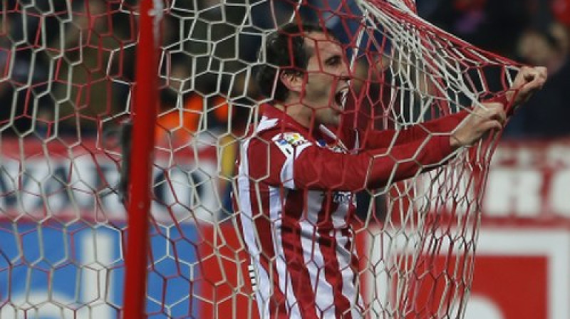 Djego Godins atzīmē vārtu guvumu
Foto: AP/Scanpix