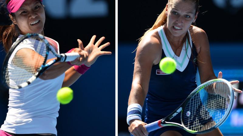 Na Lī un Dominika Cibulkova
Foto: AFP/Scanpix