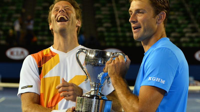 Roberts Lindsteds un Lukašs Kubots
Foto: AFP/Scanpix