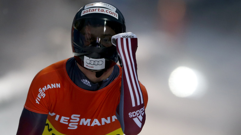 Martins Dukurs ir galvenais pretendents uz zeltu skeletona sacensībās
Foto: AP/Scanpix