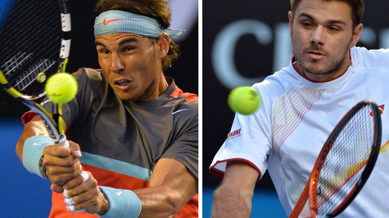 Rafaels Nadals un Stanislass Vavrinka
Foto: AFP/Scanpix