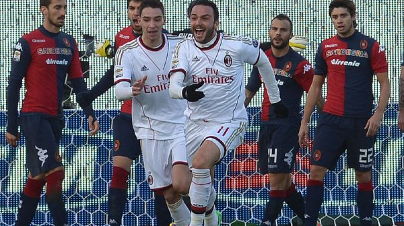 Džampaulo Pacīni (preikšplānā) guva uzvaras vārtus
Foto: AFP/Scanpix