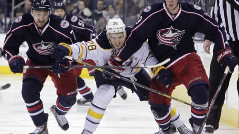 Zemgus Girgensons "Blue Jackets" hokejistu ielenkumā
Foto: AP/Scanpix
