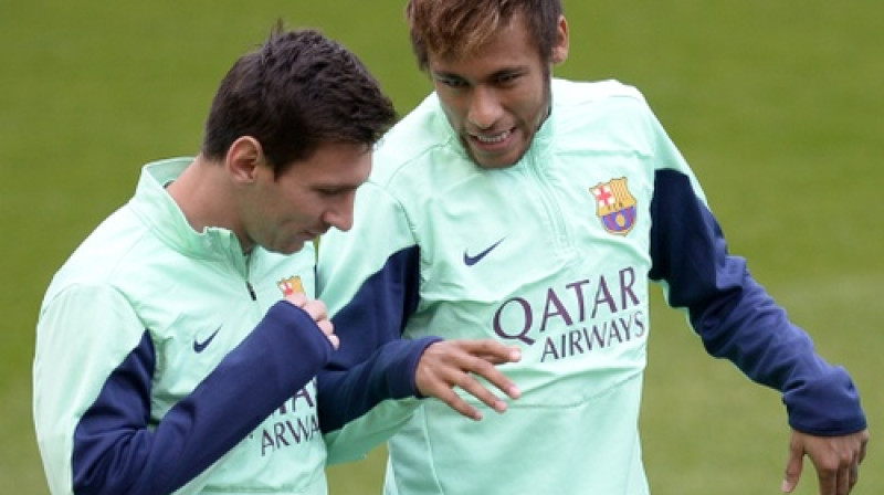 Lionels Mesi un Neimārs
Foto: AFP/Scanpix