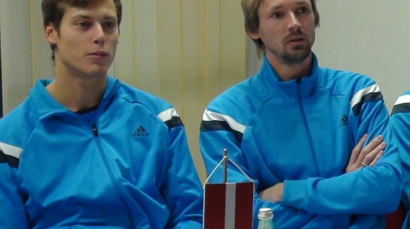 Kārlis Lejnieks un Andis Juška
Foto: Jānis Cīrulis