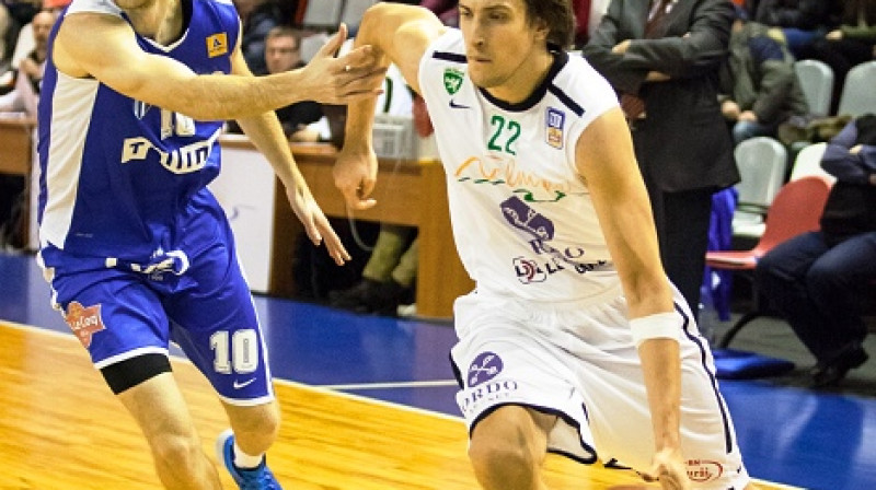 Ernests Kalve un BK "Valmiera": otrdien cīņa ar BBL grupas līderiem no Somijas.
Foto: bkvalmiera.lv