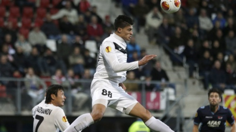 Rohers Kanjass Eiropas līgas grupu turnīrā pret Nīderlandes "Alkmaar"
Foto: AFP/Scanpix