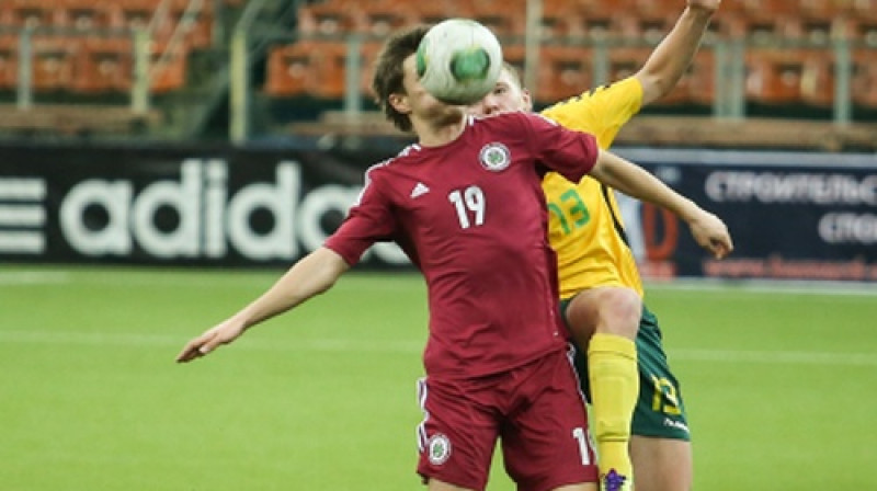 Vladimirs Mukins Latvijas izlasē tika atzīts par mača labāko spēlētāju
Foto: com-cup.com