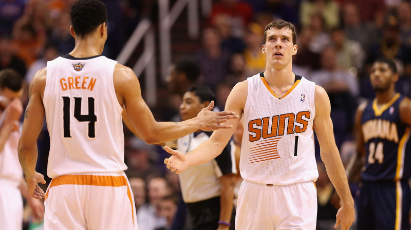 Džeralds Grīns un Gorans Dragičs šosezon bijuši "Suns" komandas līderi
Foto: AFP/Scanpix