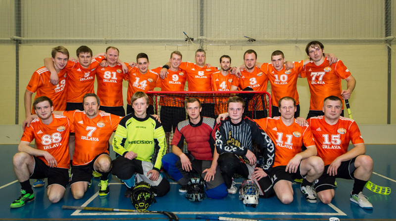 Kurzemes grupas uzvarētāji - "Irlava/AVANT" florbolisti
Foto: floorball.lv