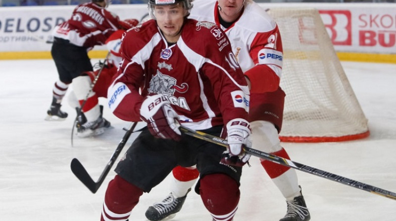 Artūrs Kuzmenkovs guva savas komandas otros vārtus
Foto: dinamoriga.eu