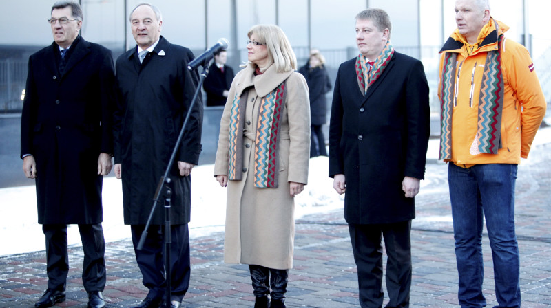 Ina Druviete saka runu pirms olimpiešu izlidošanas 
Foto: Nora Krevneva, F64