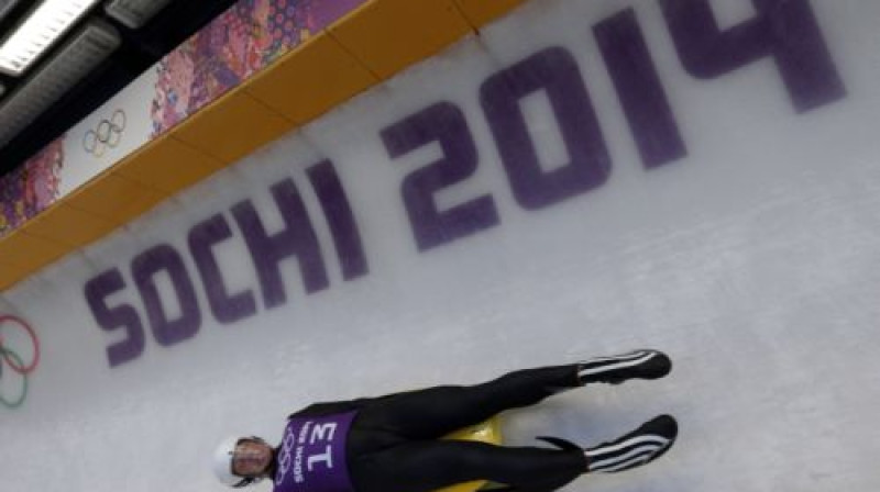 Mārtiņš Rubenis treniņā Soču trasē
Foto:AP/Scanpix