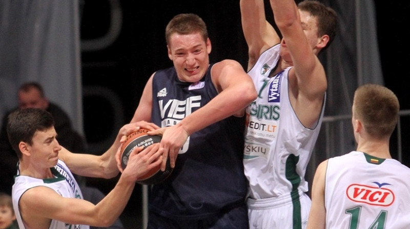 Epizode no finālspēles starp VEF un "Žalgiri"
Foto:Domynikas Kerevicus/Euroleague.net