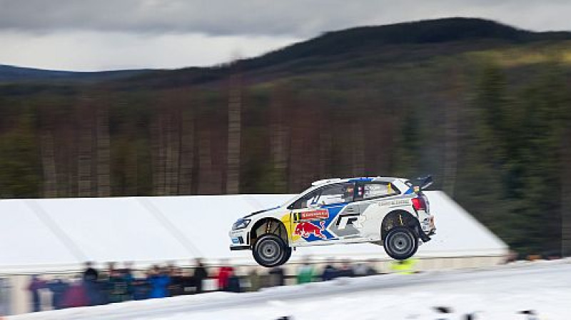 Sebastjans Ožjē tramplīnā
Foto: TT NEWS AGENCY/Scanpix